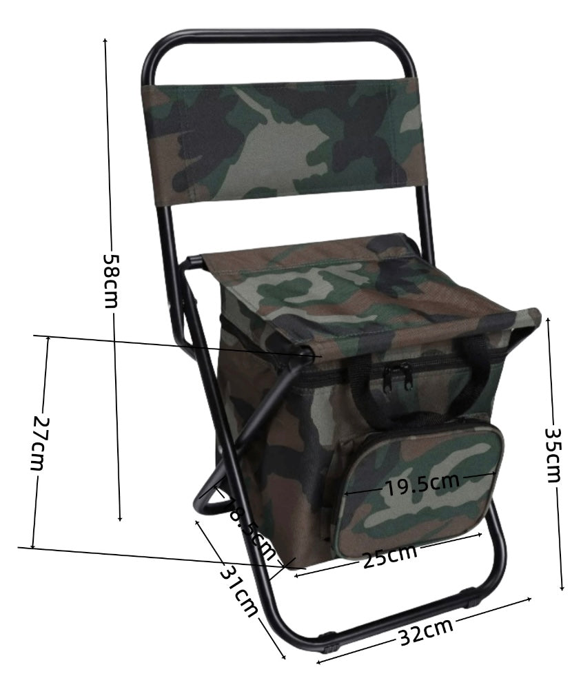 Silla Plegable con Hielera Frío o Calor Integrada Portátil