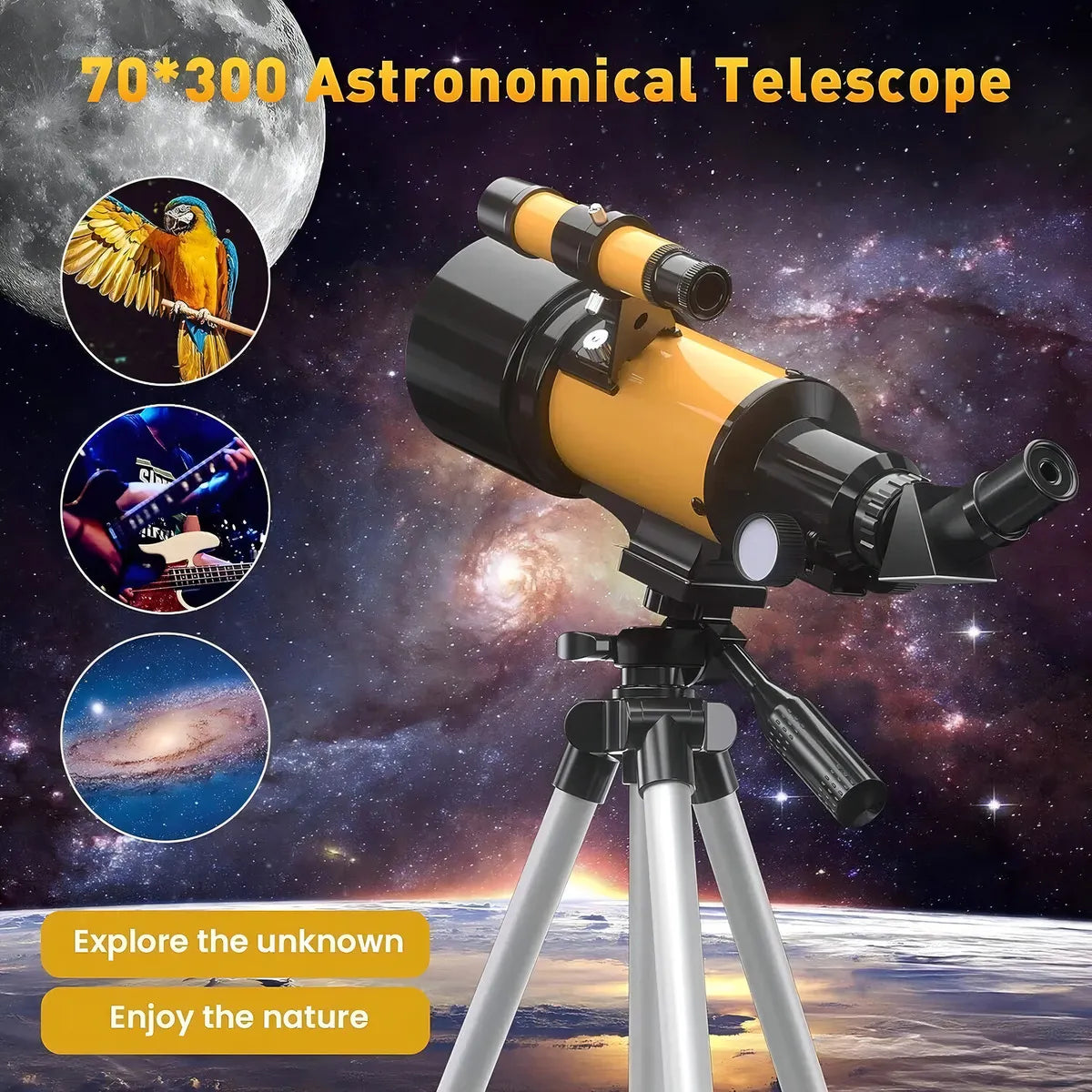 Telescopio Astronómico Refractor HD