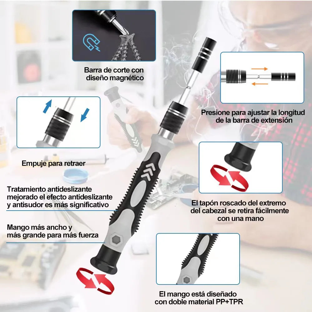Kit de Desarmadores 115 en 1