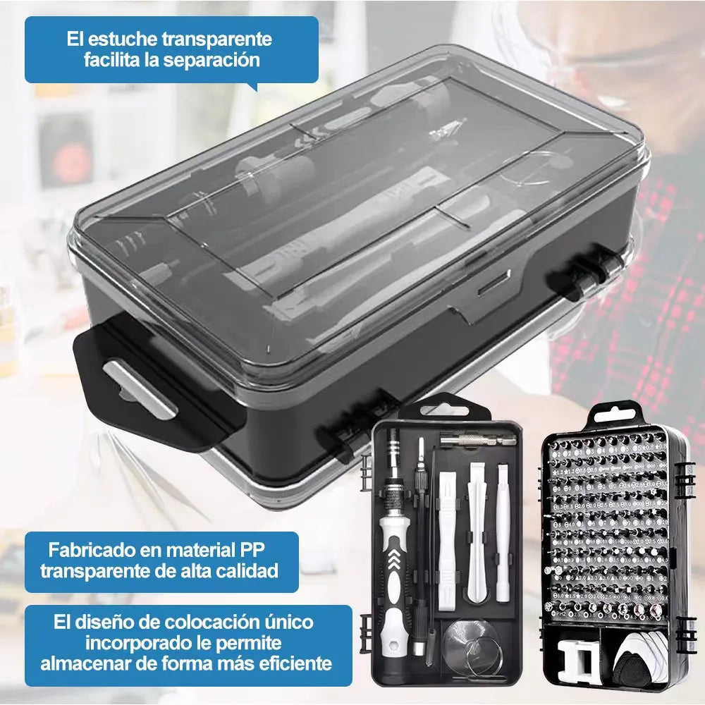 Kit de Desarmadores 115 en 1