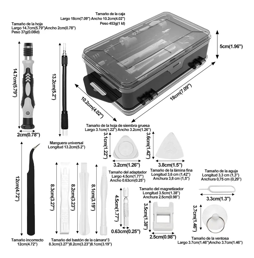 Kit de Desarmadores 115 en 1