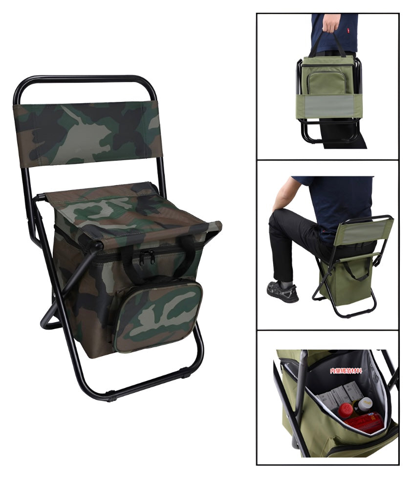 Silla Plegable con Hielera Frío o Calor Integrada Portátil