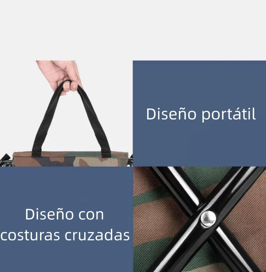 Silla Plegable con Hielera Frío o Calor Integrada Portátil