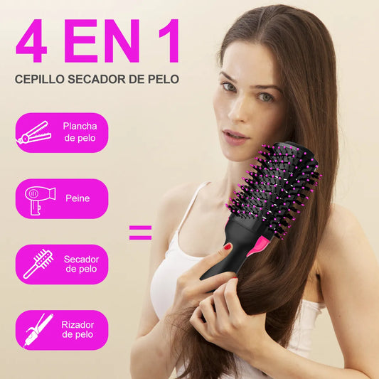 Cepillo Alaciador Rizador Electrico Ionic