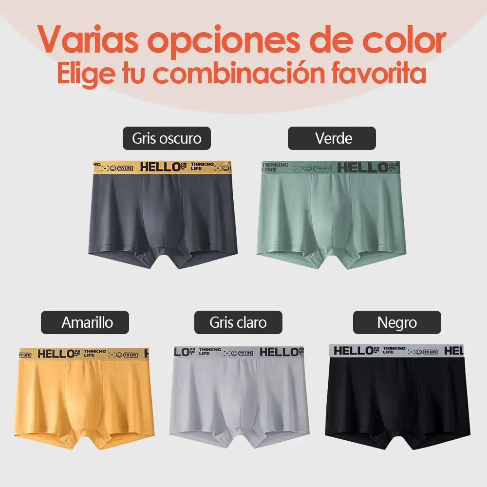 10 Bóxer Caballero Pack Ropa Interior Algodón