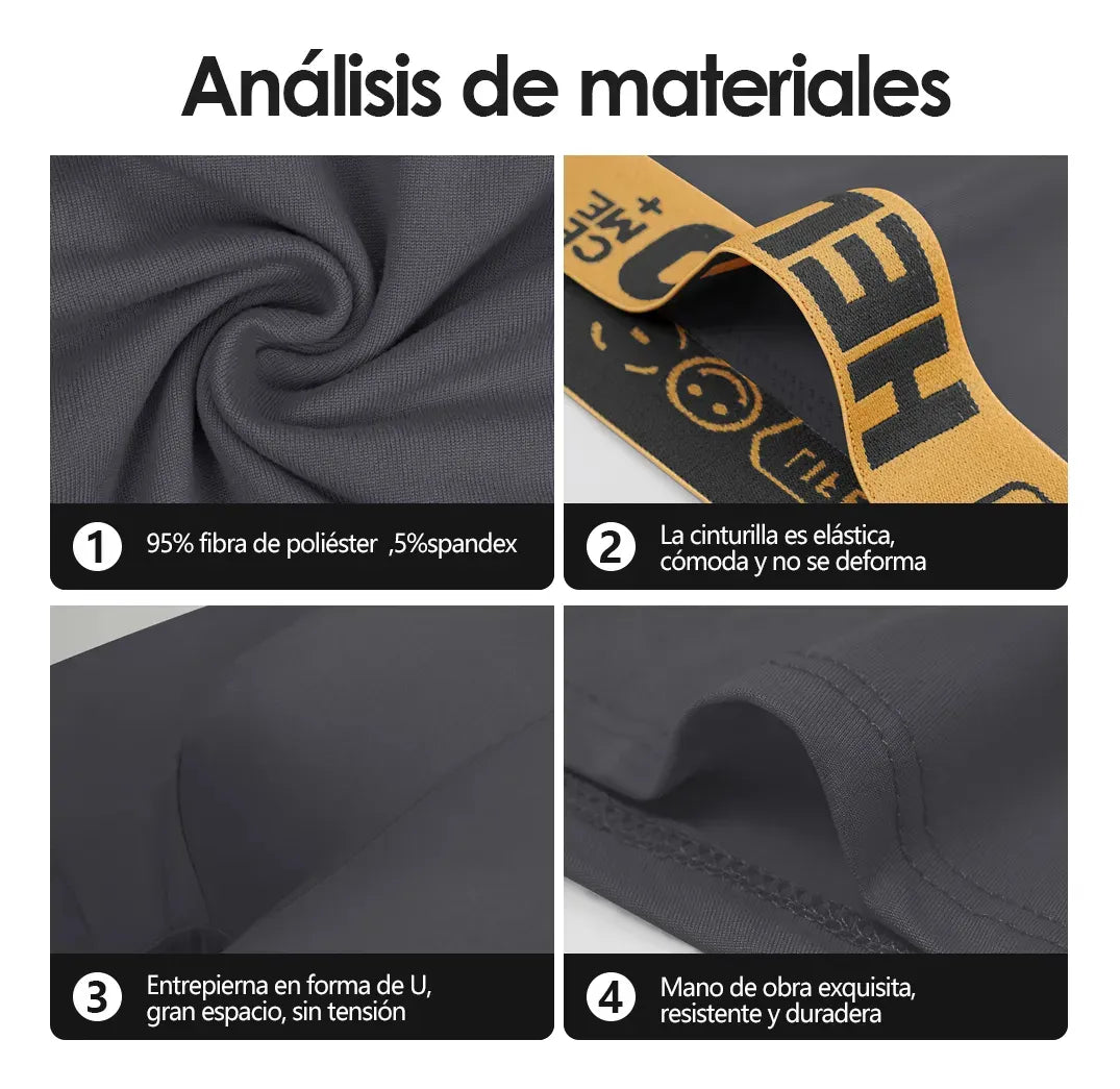 10 Bóxer Caballero Pack Ropa Interior Algodón